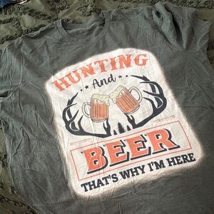 Hunting and Beer Graphic T-Shirt